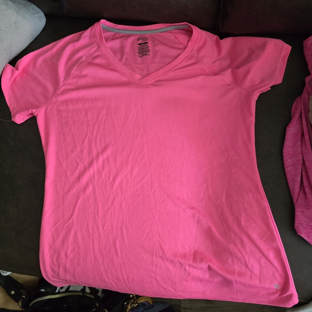 Pink active t shirt